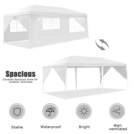 10' x 20' 6 Sidewalls Canopy Tent with Carry Bag