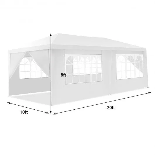 10' x 20' 6 Sidewalls Canopy Tent with Carry Bag