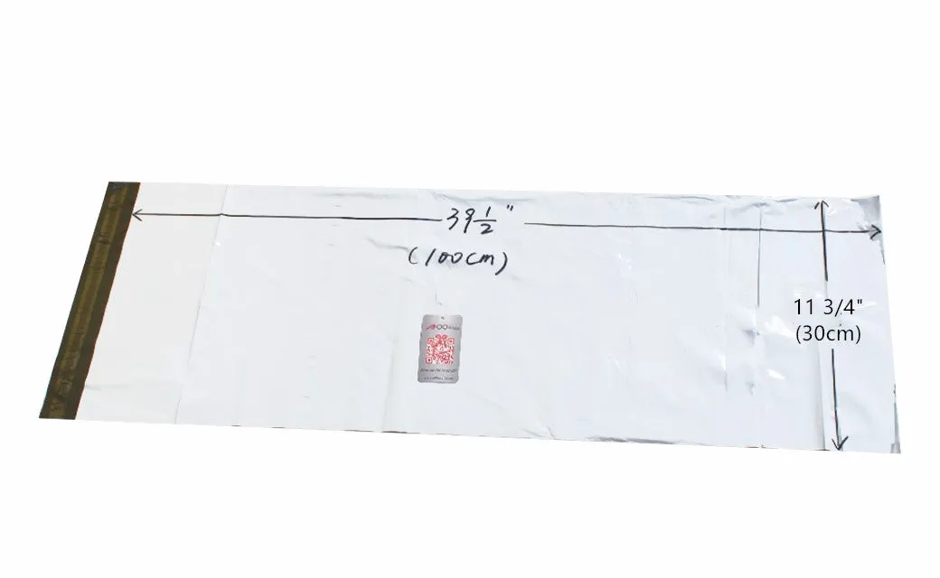 100pcs White Long Poly Mailer Express Envelopes Bag