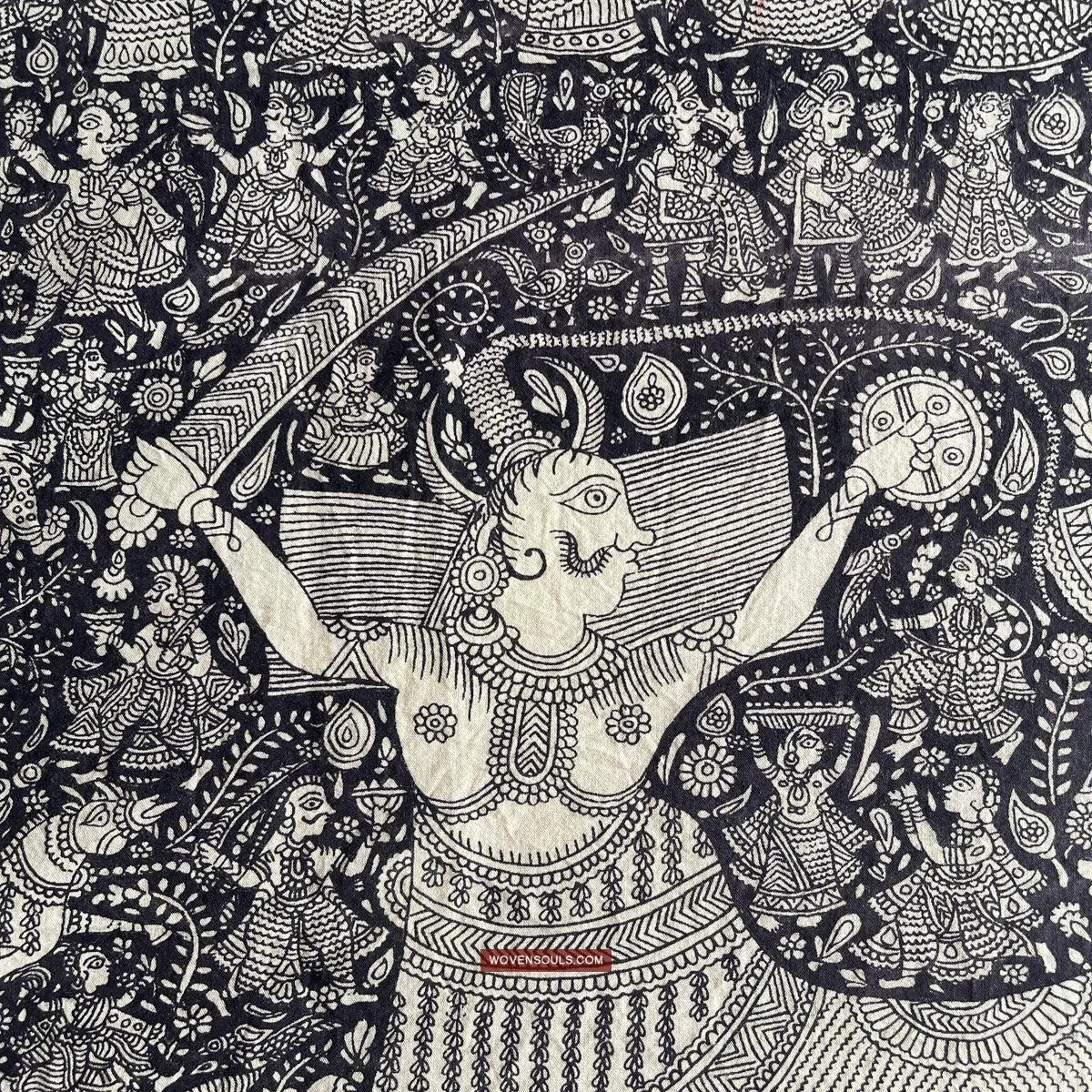 1117 Superfine Kalamkari Artwork - Museum Quality