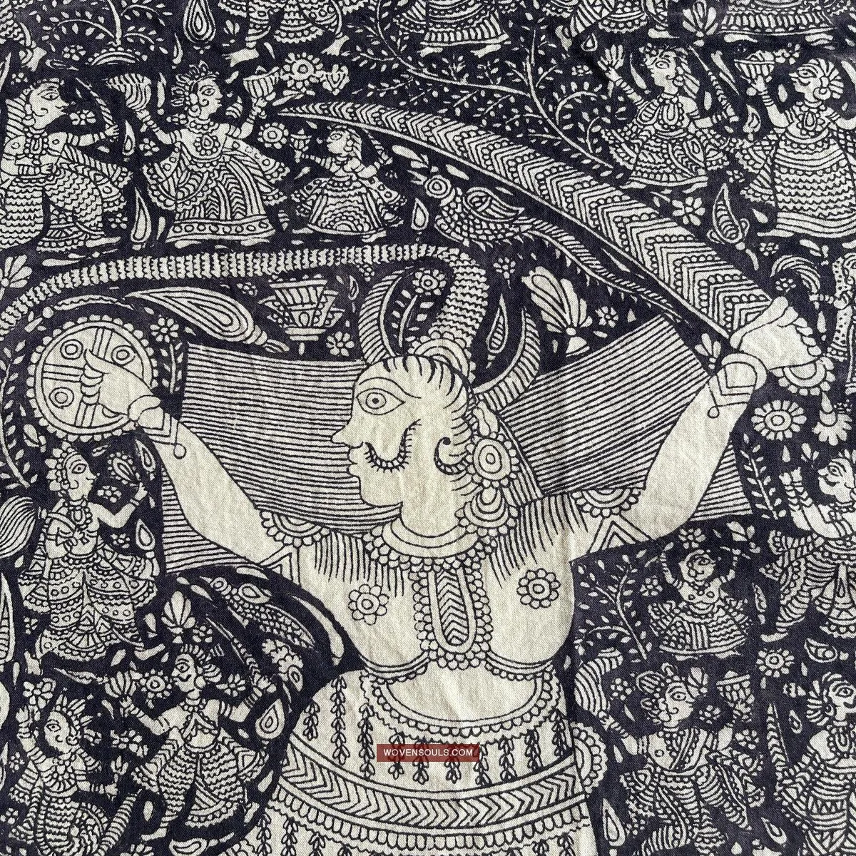 1117 Superfine Kalamkari Artwork - Museum Quality