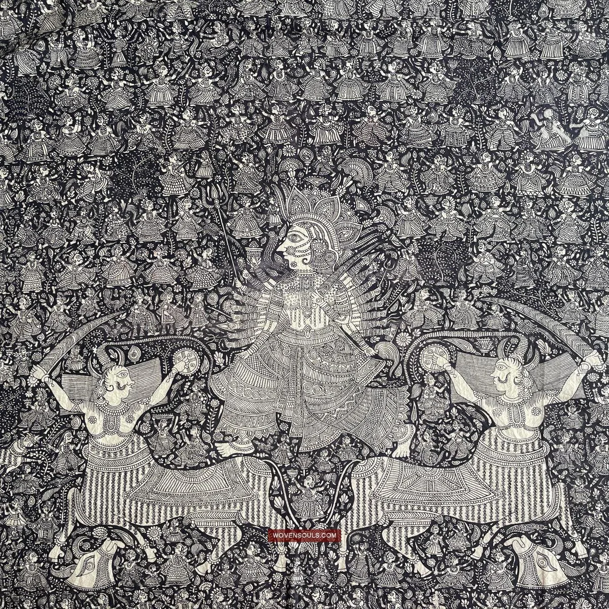 1117 Superfine Kalamkari Artwork - Museum Quality