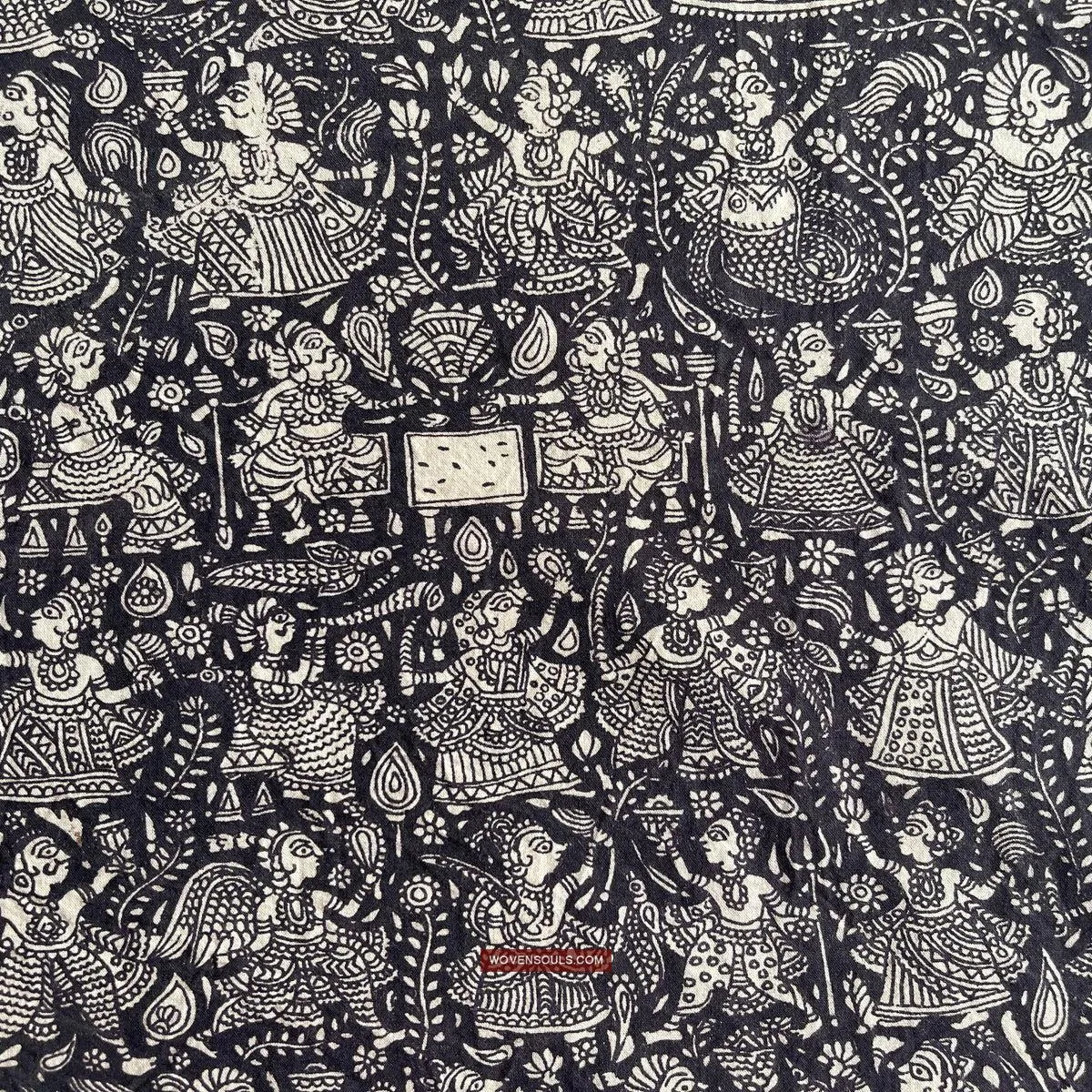 1117 Superfine Kalamkari Artwork - Museum Quality