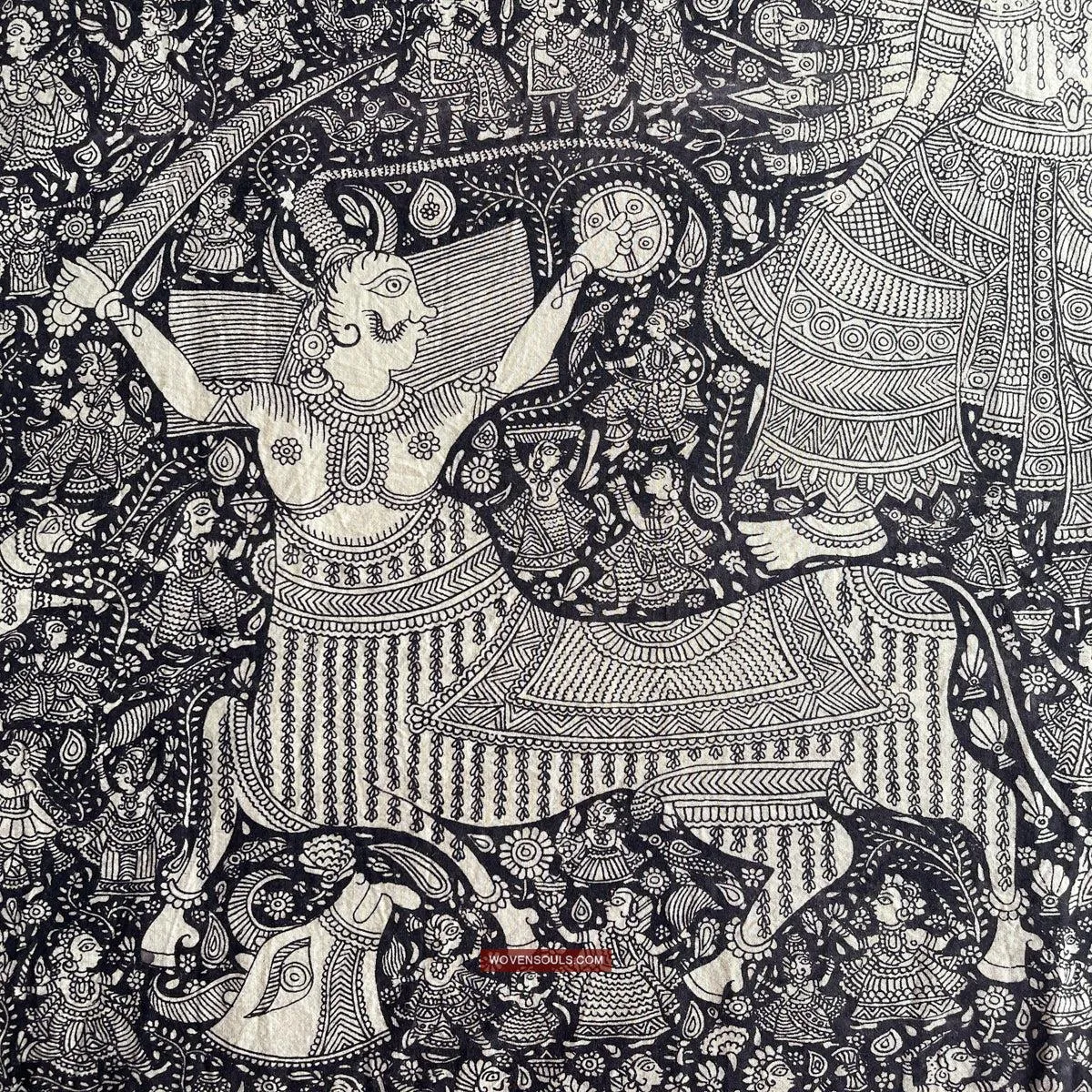 1117 Superfine Kalamkari Artwork - Museum Quality