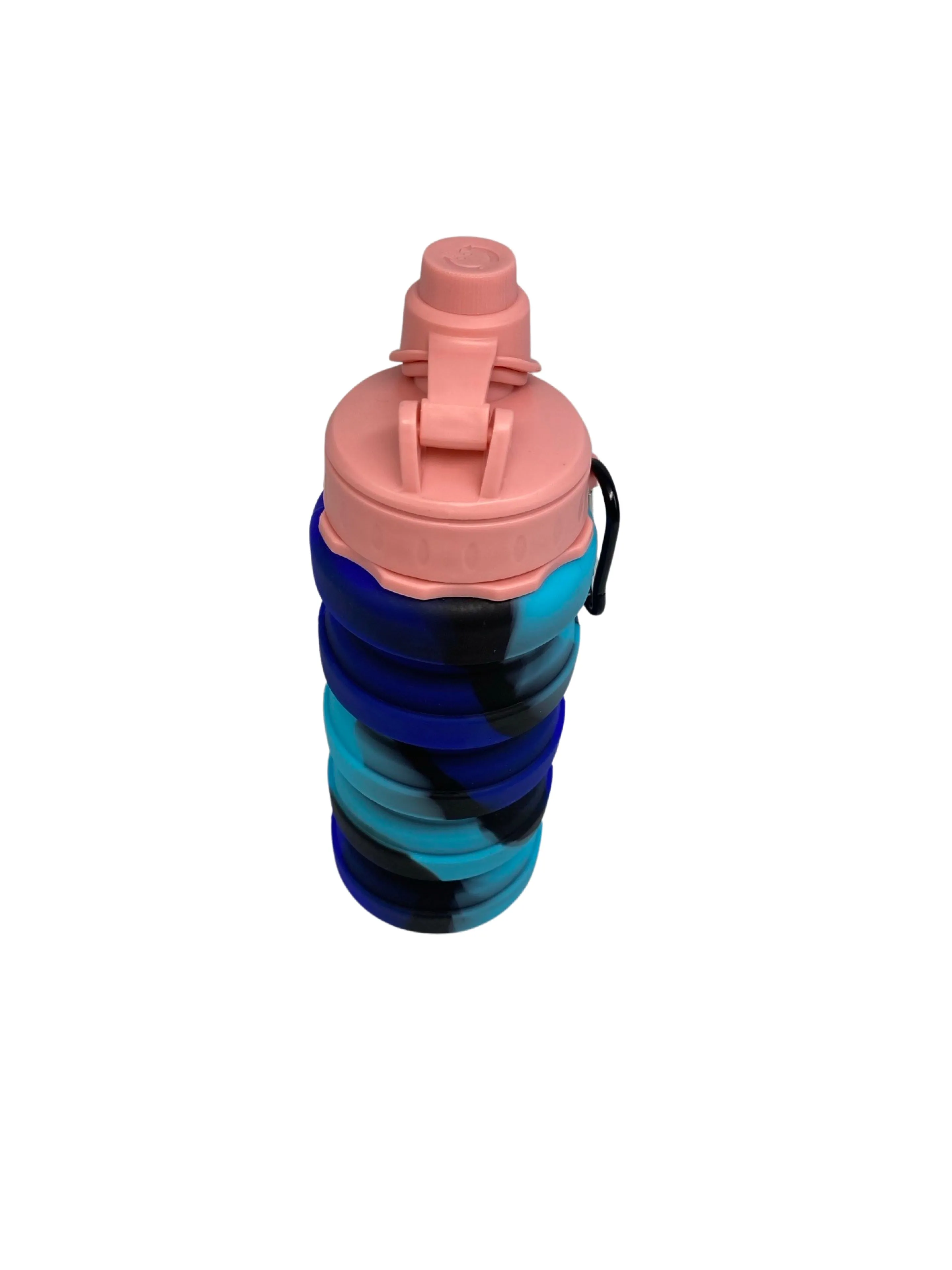 400Ml Collapsable Silicone Water Bottle Dp-168 Blue