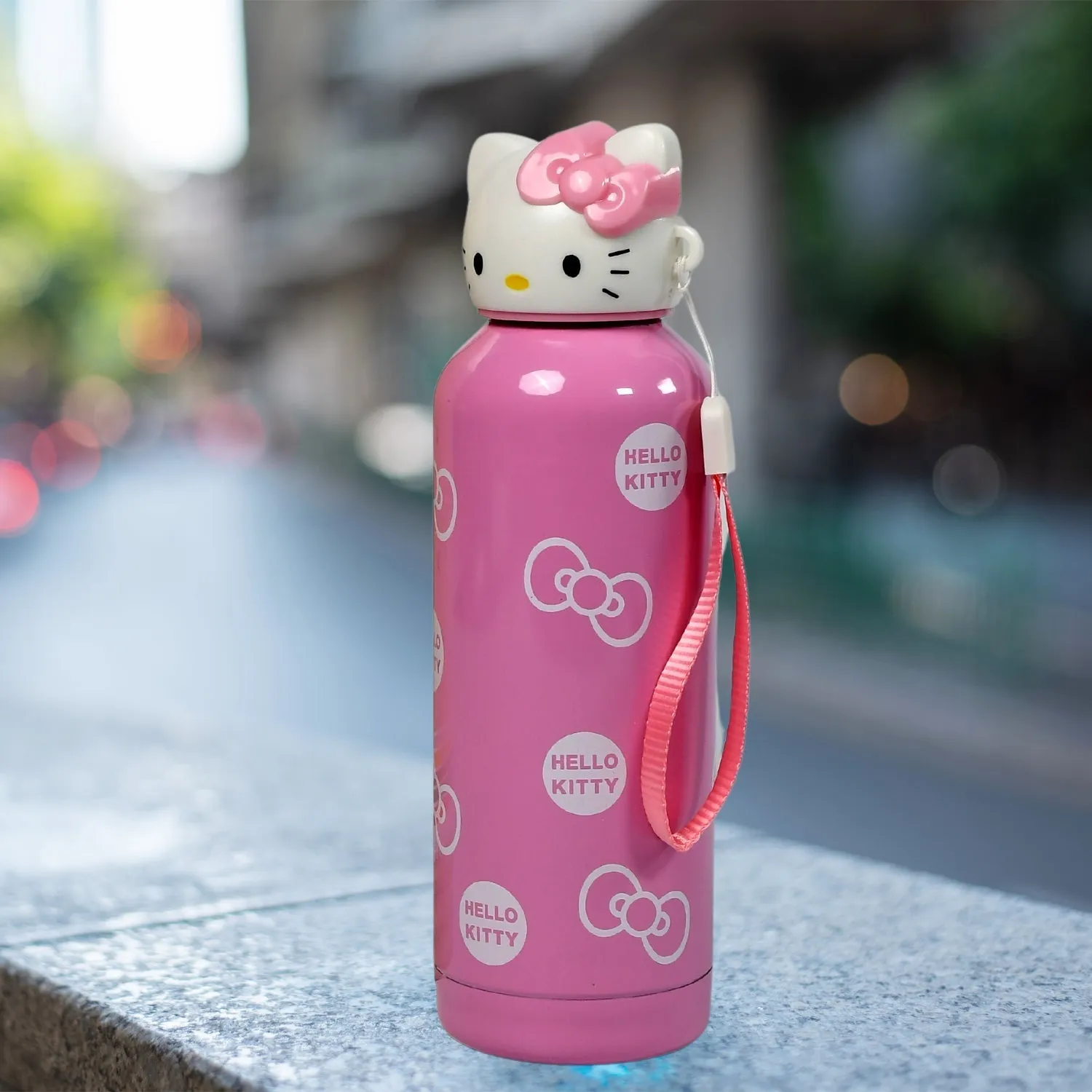 6787 Cute Kitty Stainless Steel Vacuum Bottle Kids Children Cartoon Water Bottle Stainless Steel Vacuum Bottle, Children Water Bottles