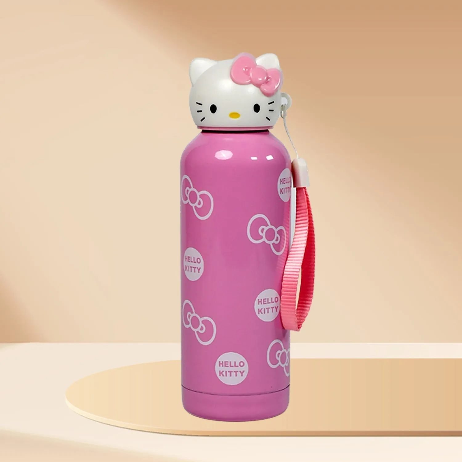 6787 Cute Kitty Stainless Steel Vacuum Bottle Kids Children Cartoon Water Bottle Stainless Steel Vacuum Bottle, Children Water Bottles