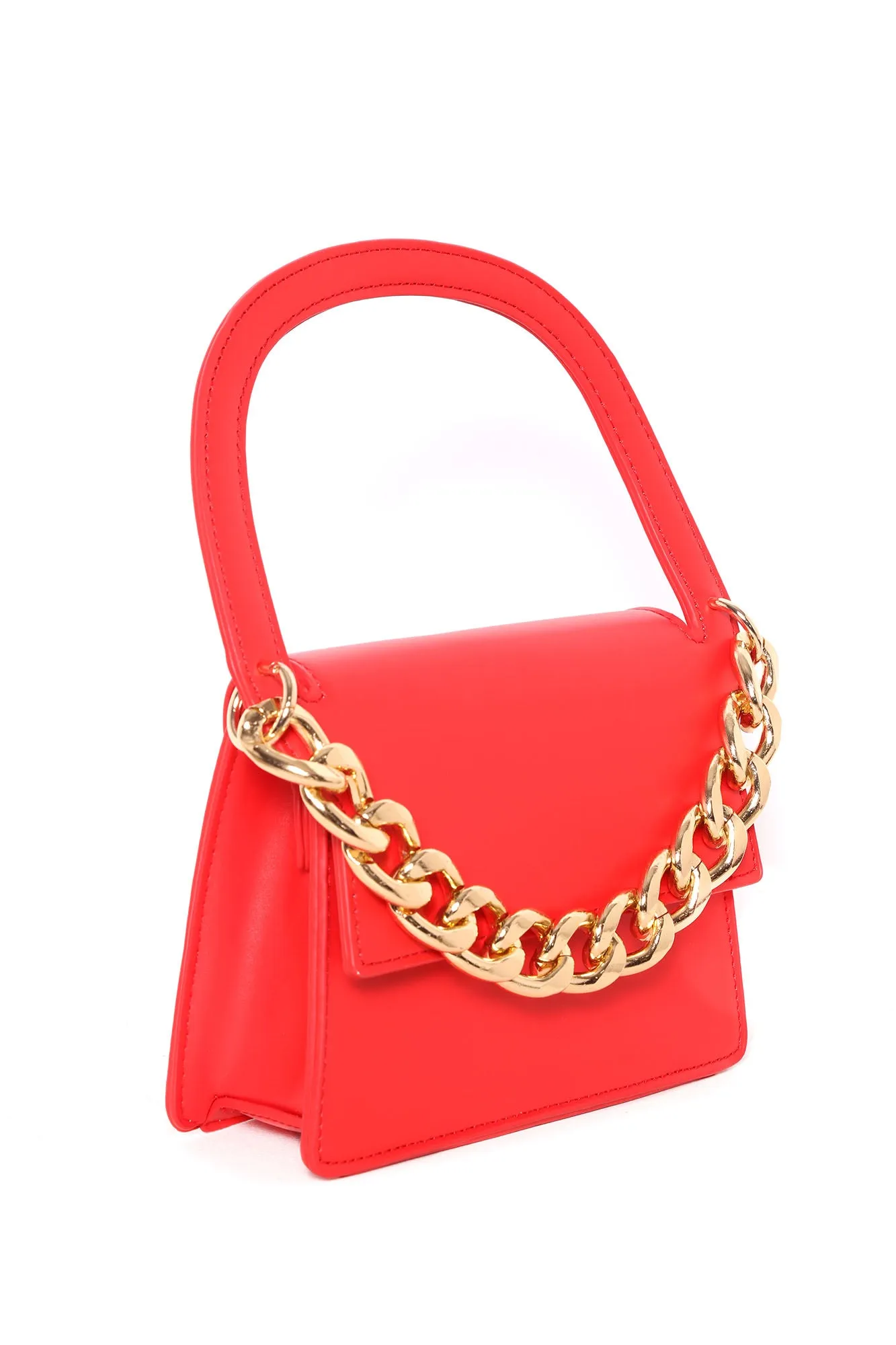 All Chained Up Handbag - Red