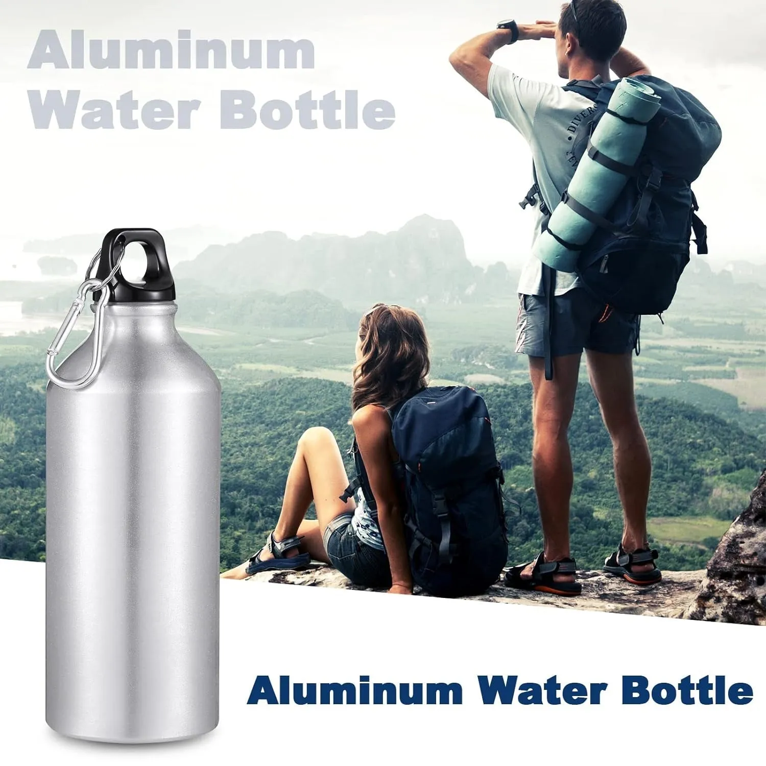 Aluminium Sports Water Bottle, 1 Pc (Capacity 750 ML Approx)