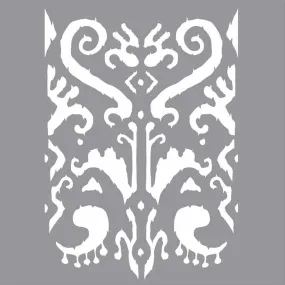 Americana Decor Stencil Indian Ikat 12X12