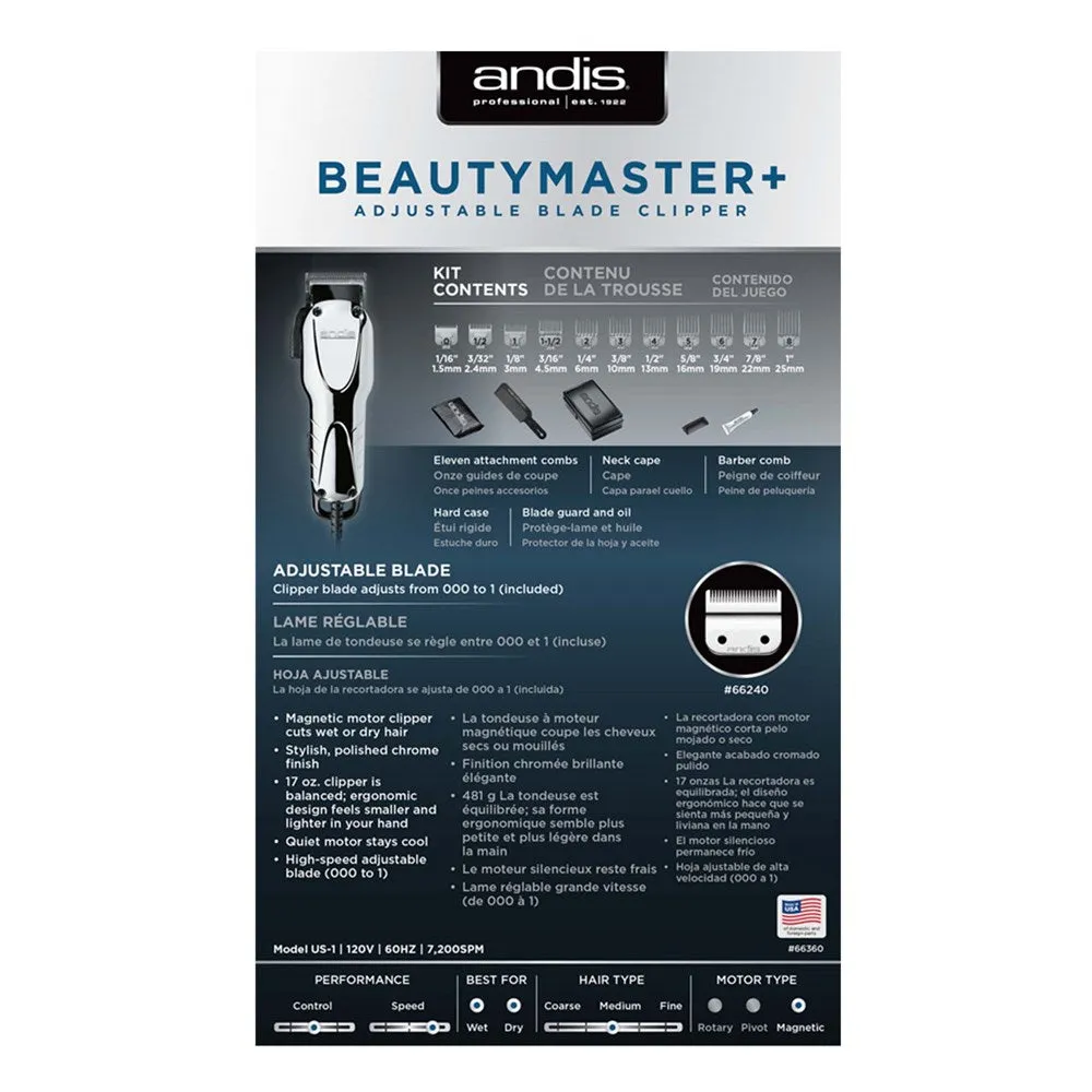 Andis Beauty Master  Adjustable Blade Clipper