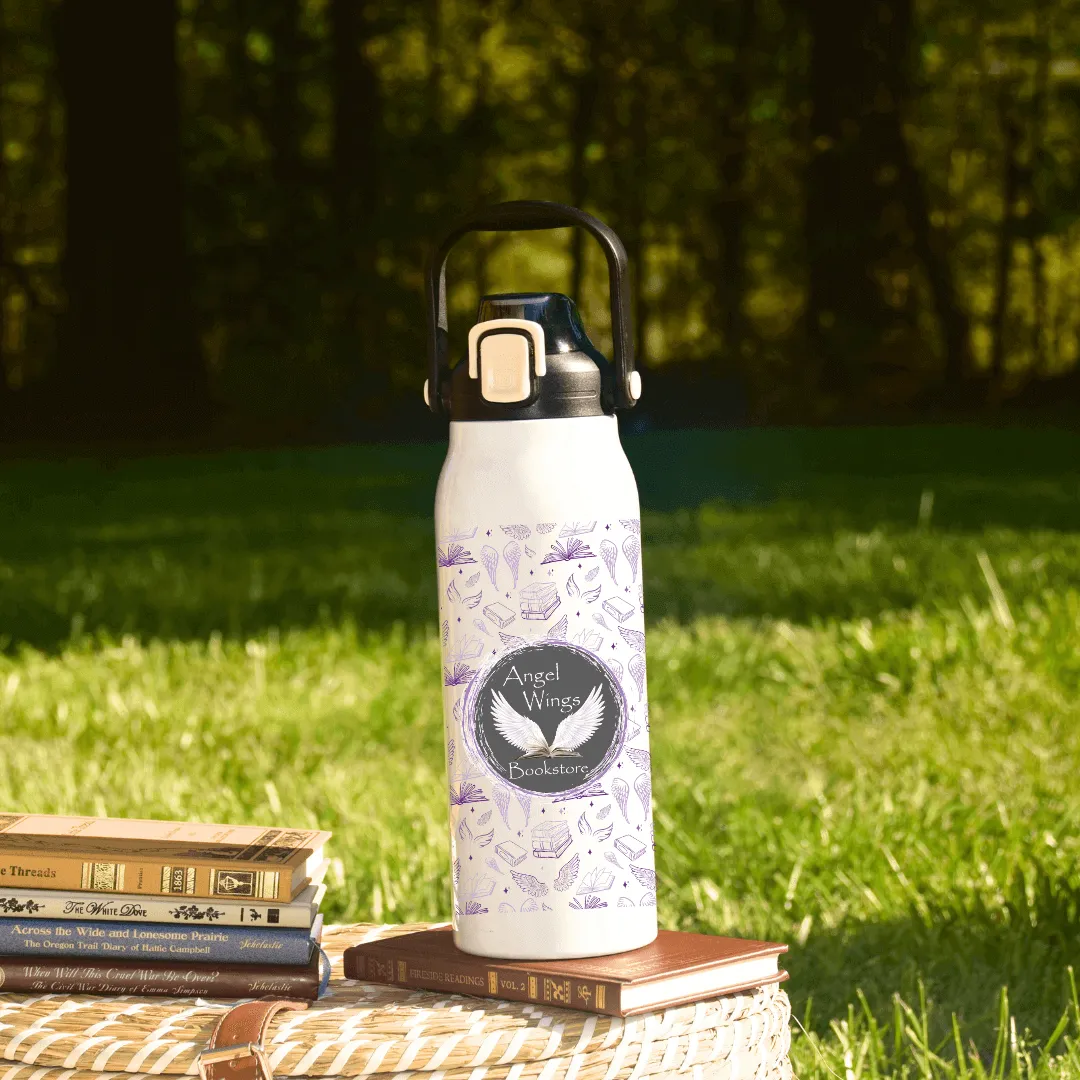 Angel Wings Bookstore 57oz Water Bottle