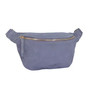 ANN KURZ Fanny pack suede lavender blue women