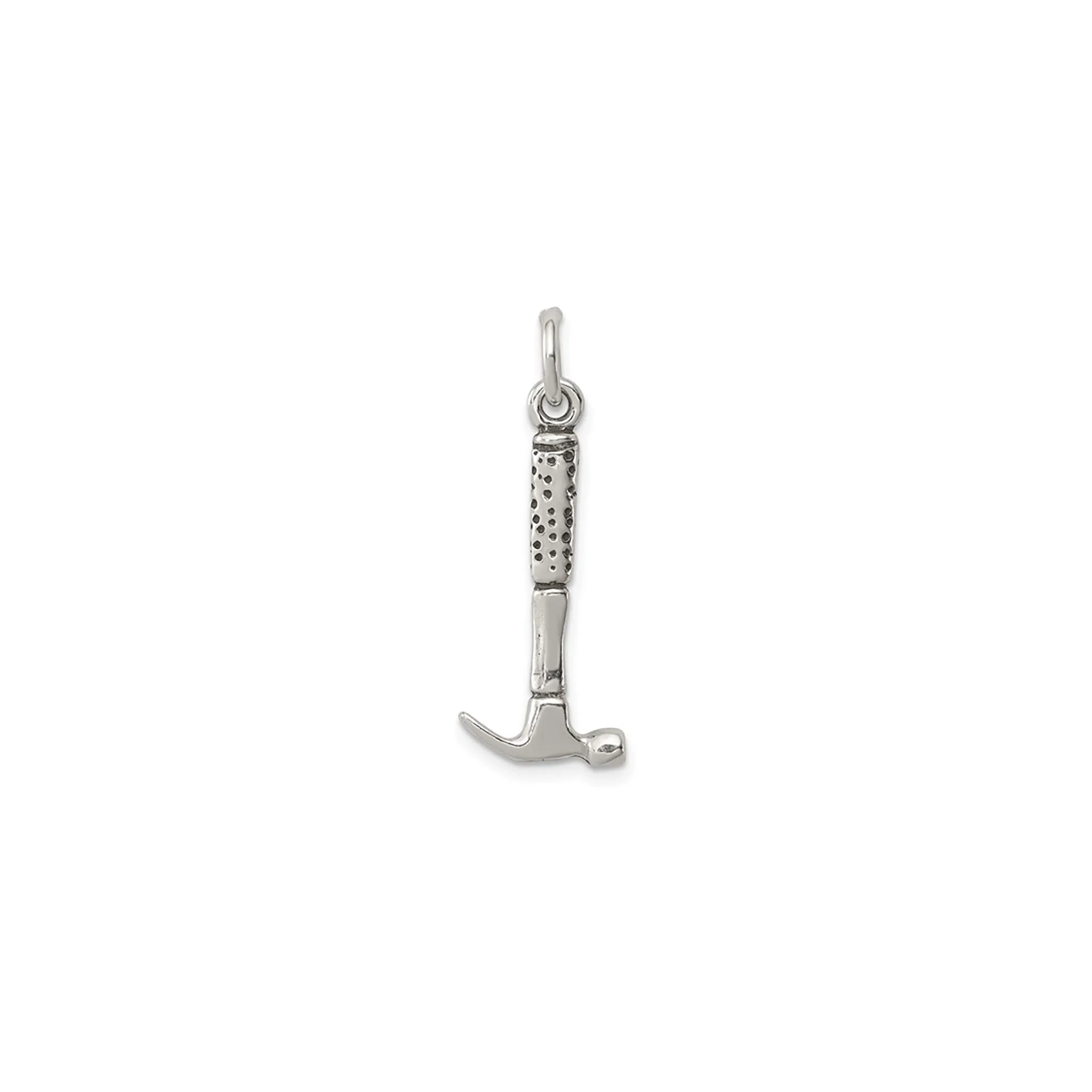 Antique Finish Hammer Pendant (Silver)