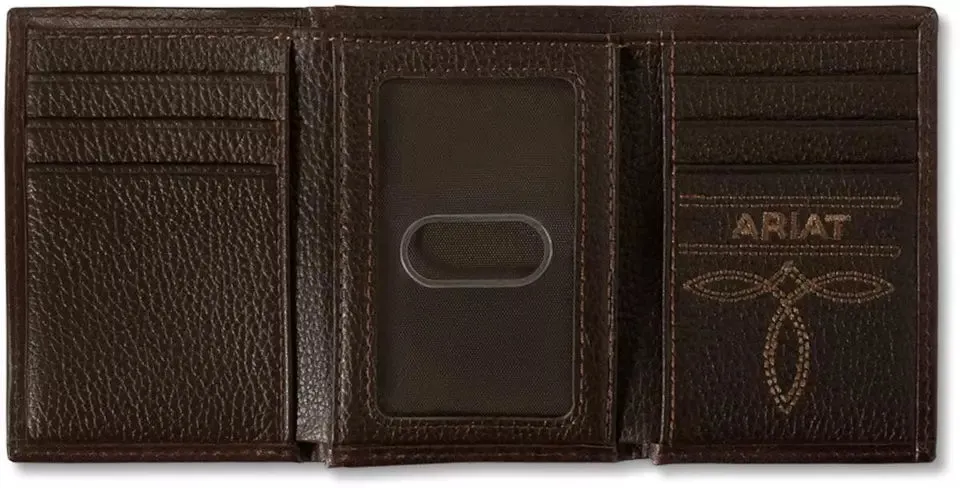 Ariat Calf Hair Overlay Wallet ~ Tri-Fold