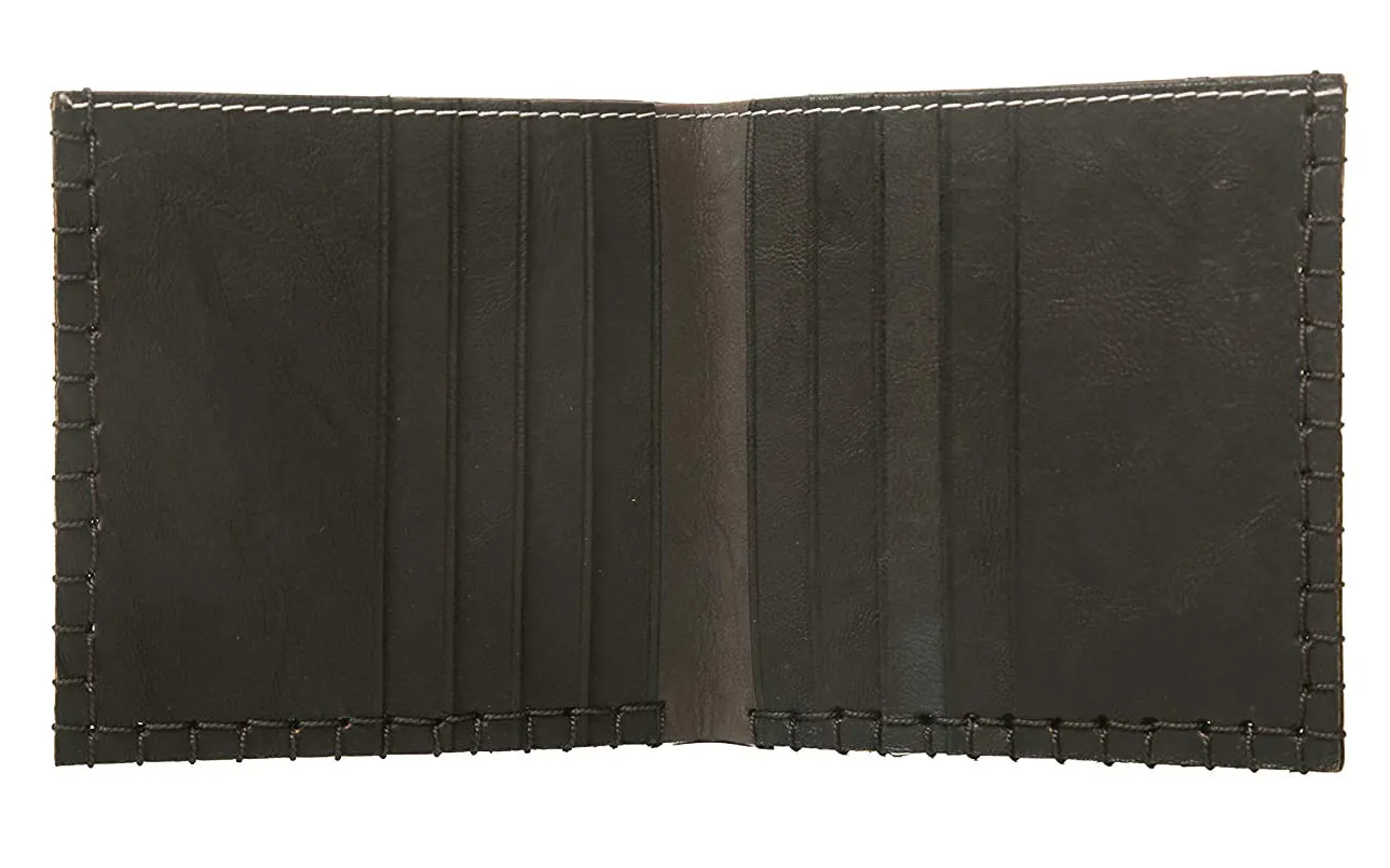 Auro Box Stitch Leather Wallet For Men