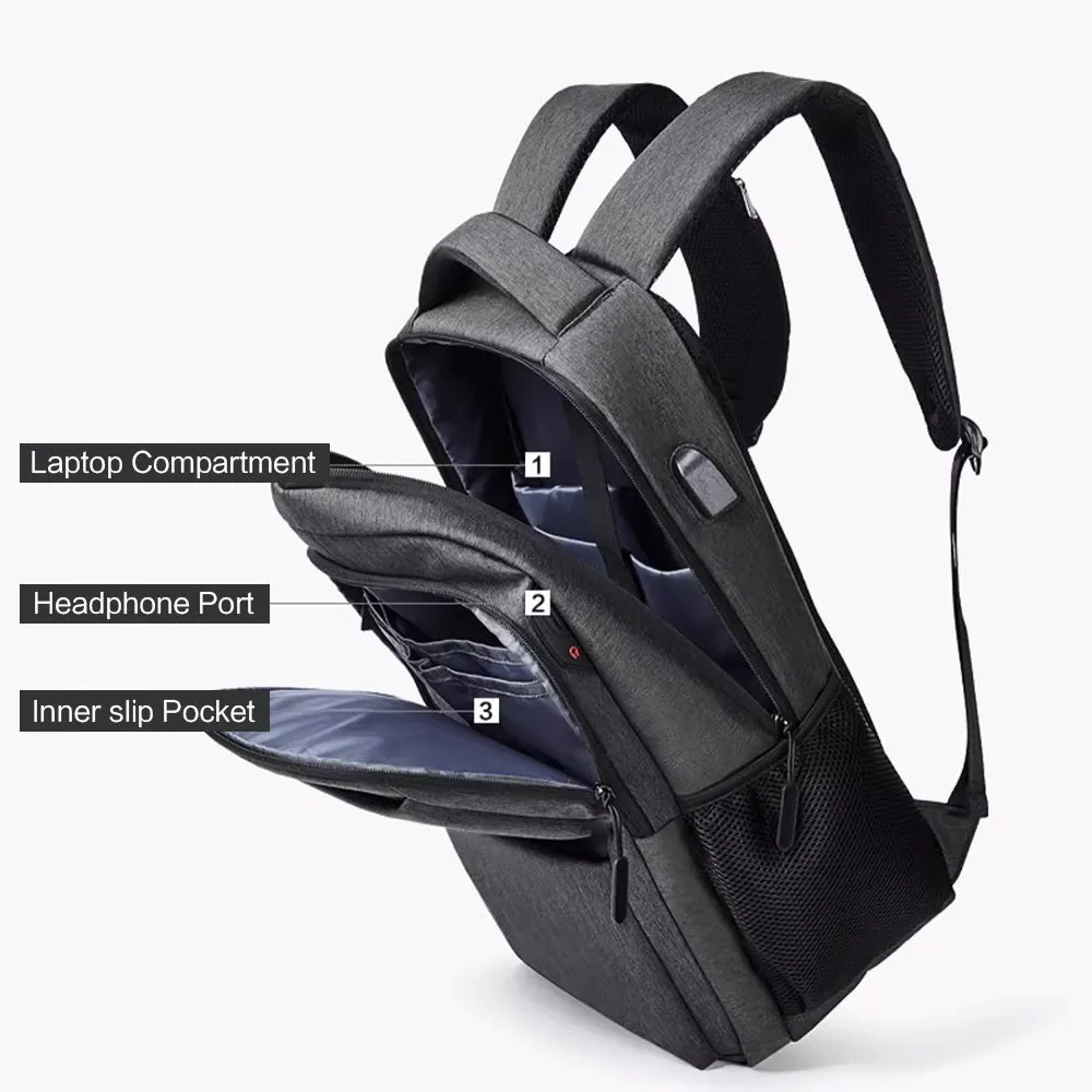 Axel Business Laptop Backpack with USB Charging Port