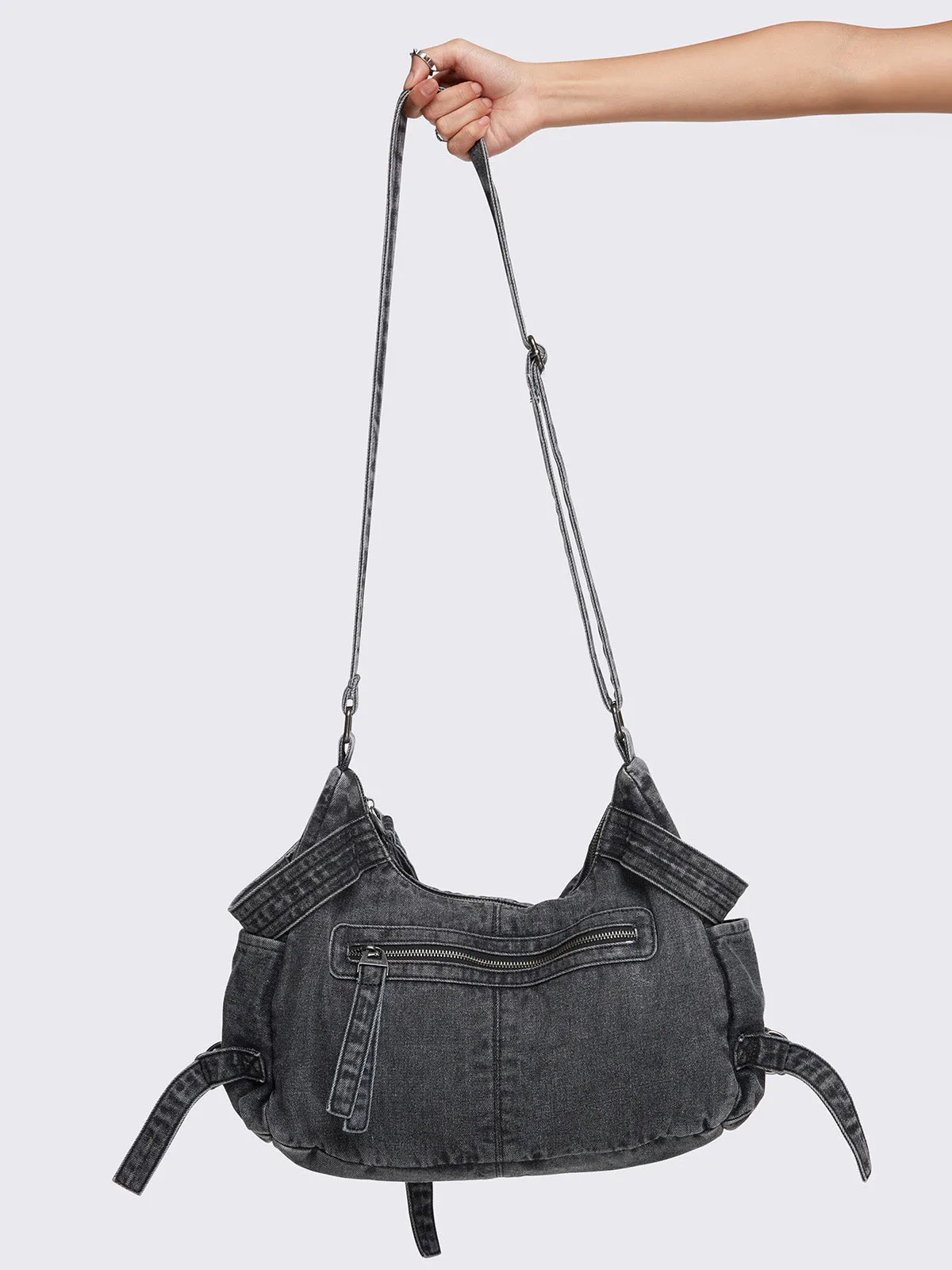 Ayla Denim Crossbody Bag