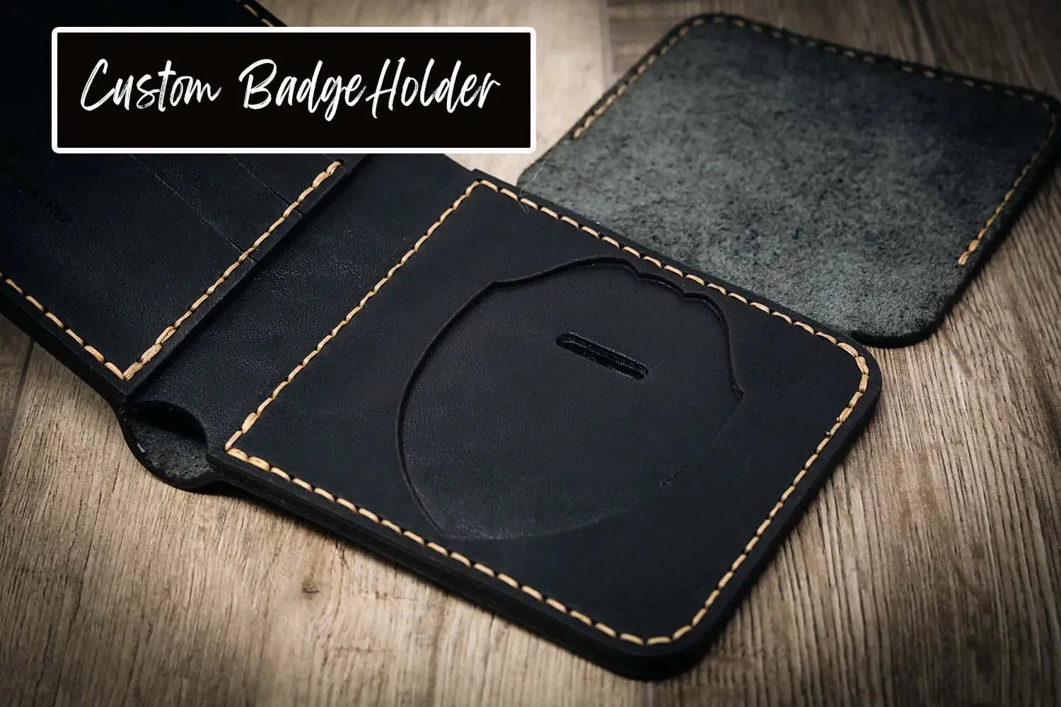 Badge Long Wallet - Saddle Tan