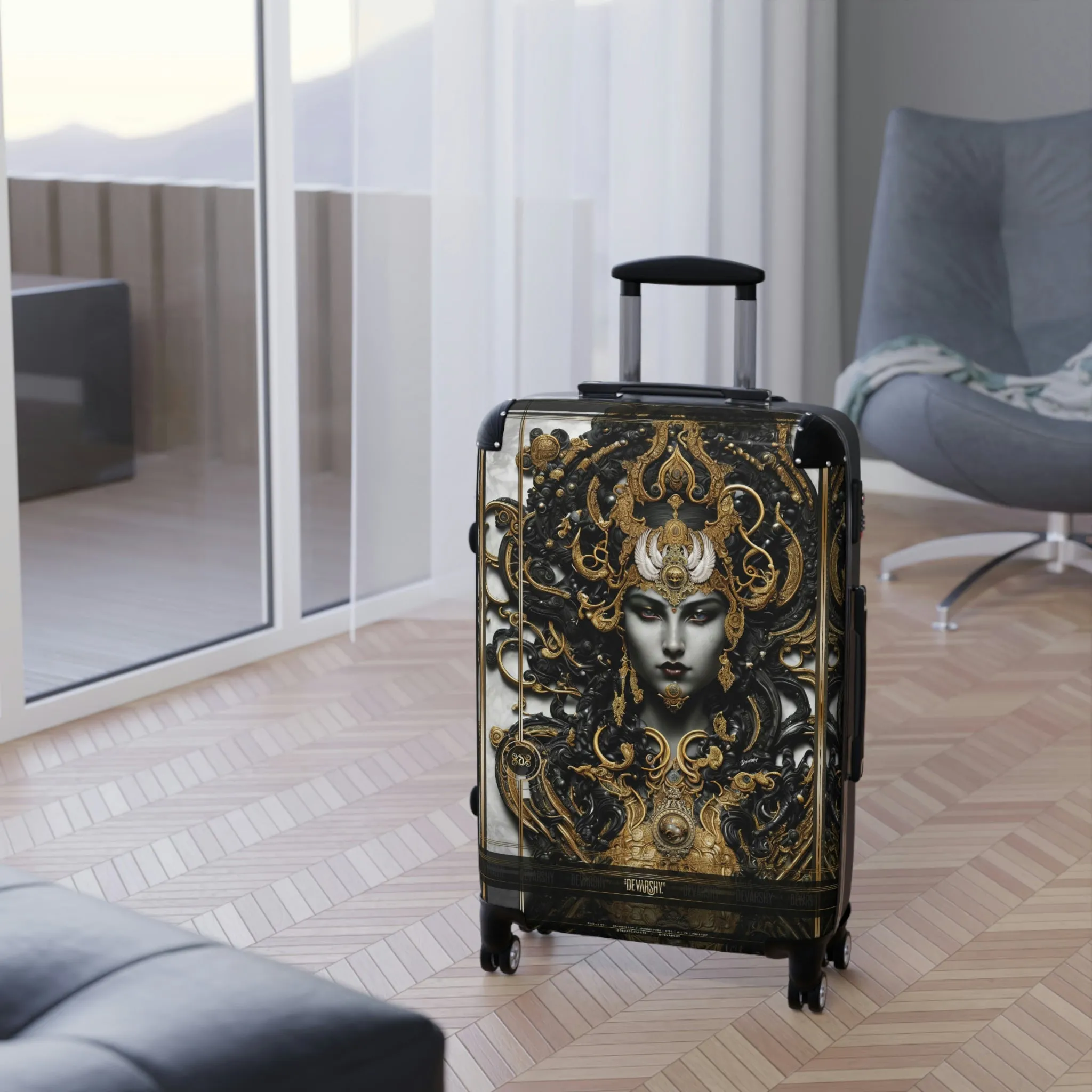 Baroque PRINCESS Suitcase 3 Sizes Carry-on Suitcase Luxury Travel Luggage Hard Shell Suitcase | D20136