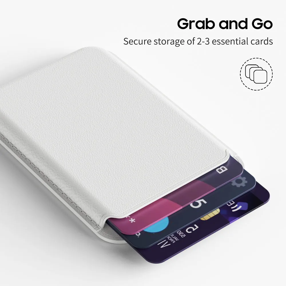 Berry Color | Leather Wallet with MagSafe