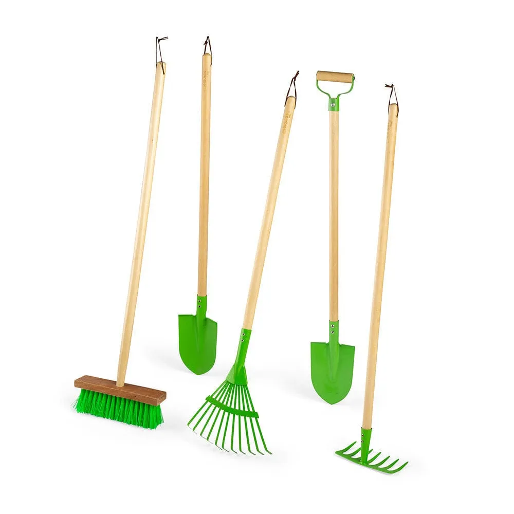 Bigjigs Toys Long Handled Gardening Tool Bundle