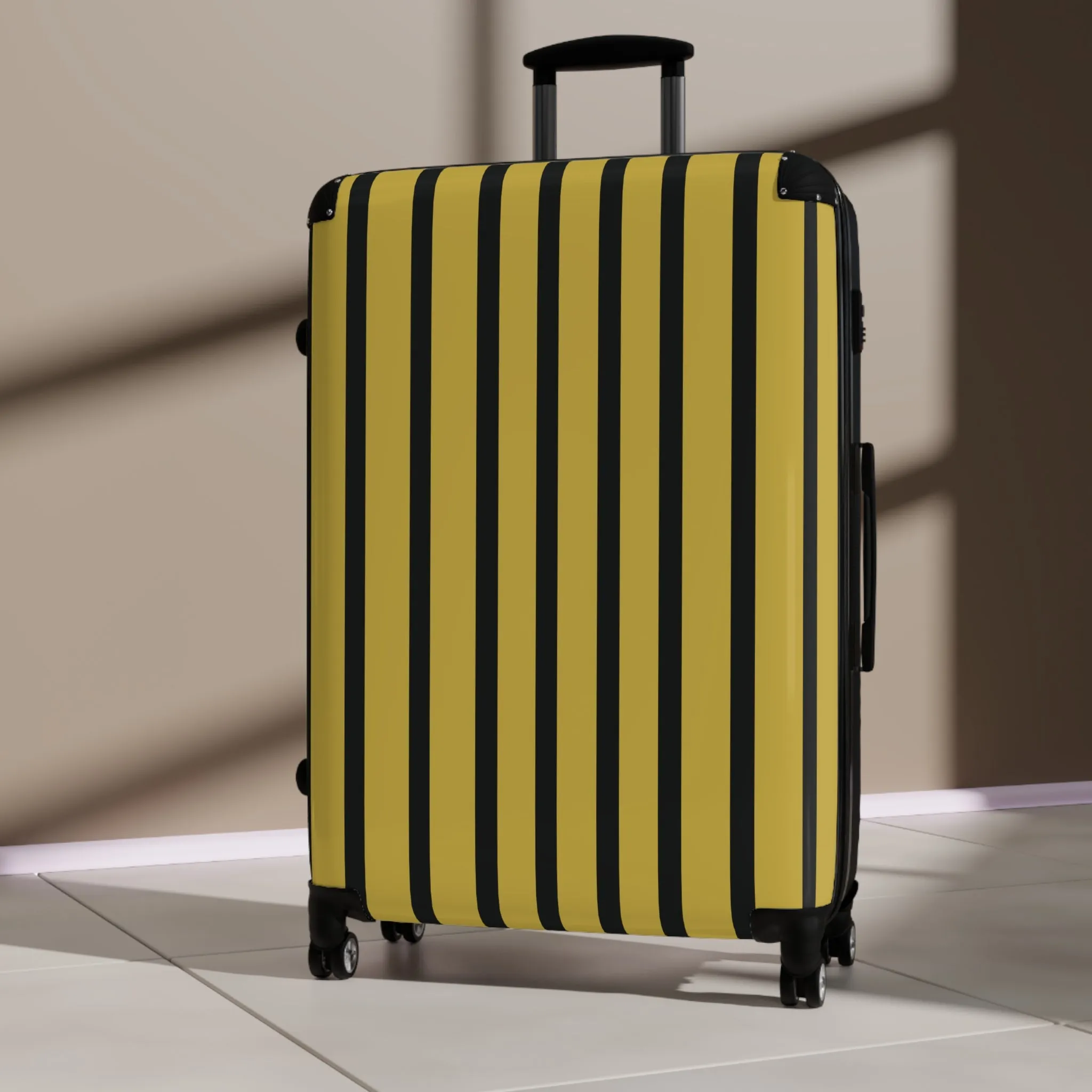 Black & Gold Traveler Suitcase