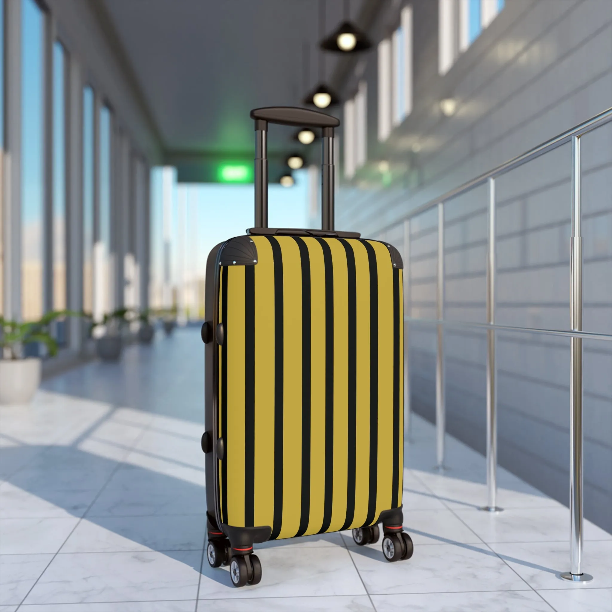 Black & Gold Traveler Suitcase