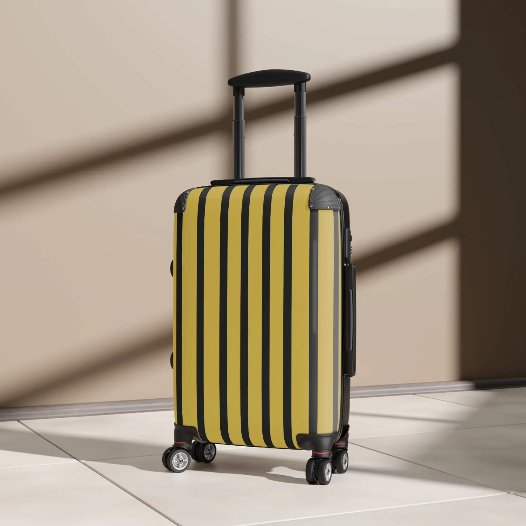 Black & Gold Traveler Suitcase