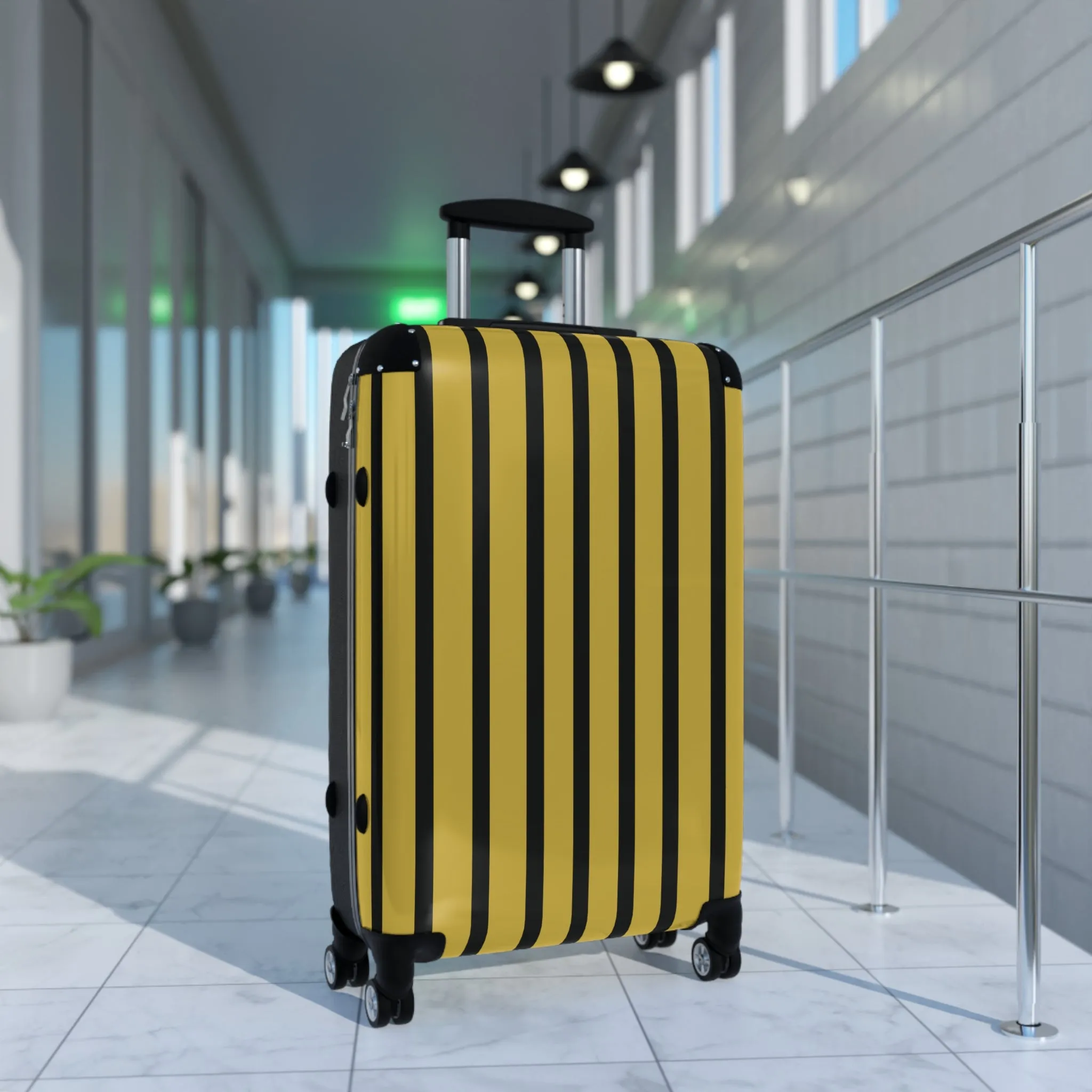 Black & Gold Traveler Suitcase