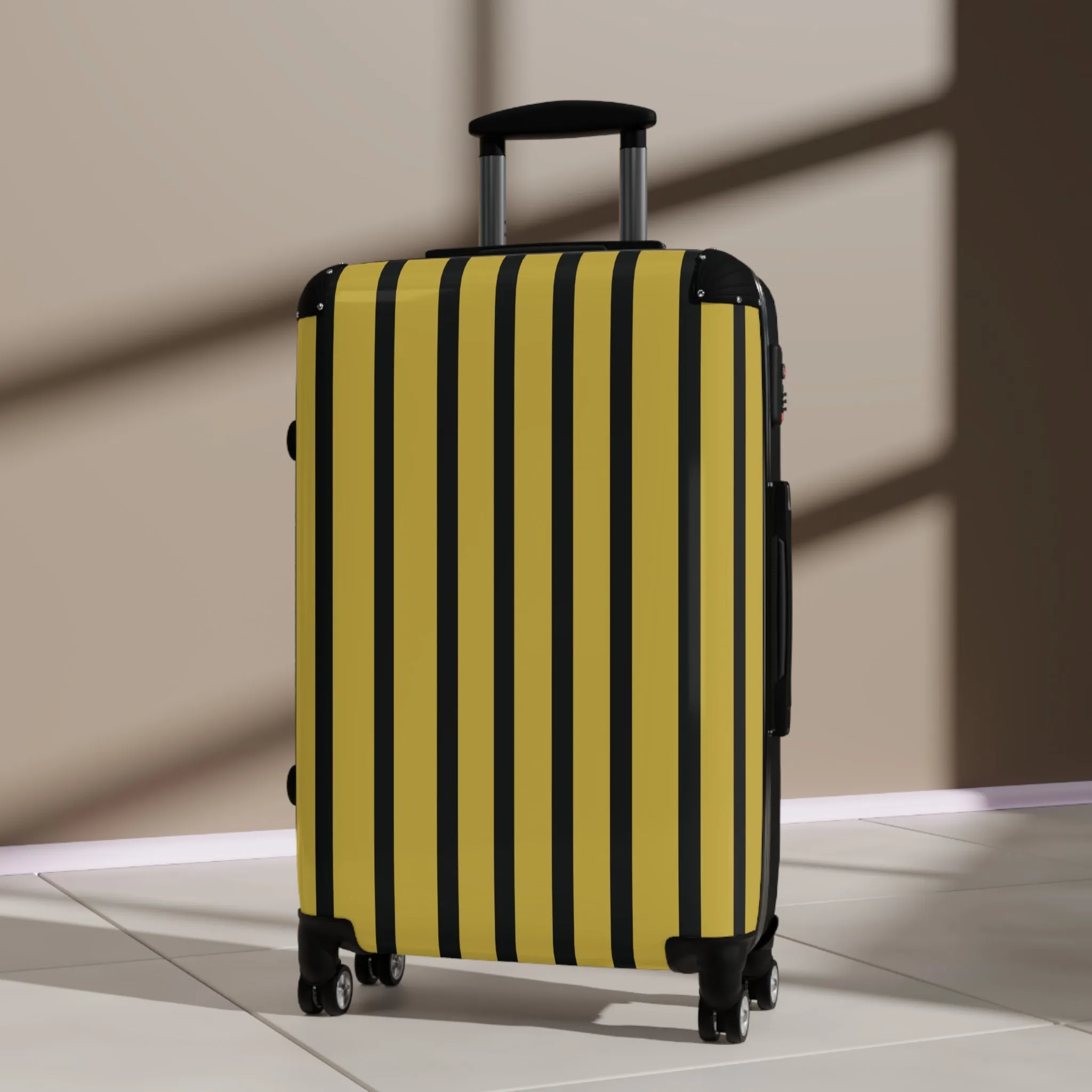 Black & Gold Traveler Suitcase