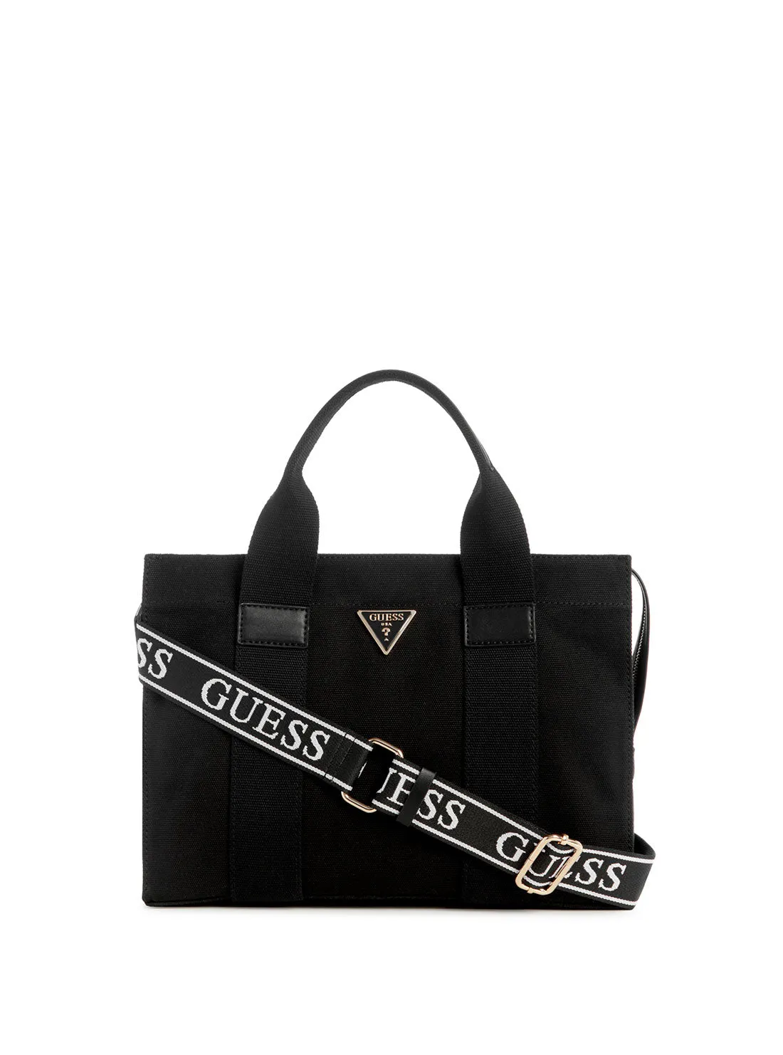 Black Canvas Small Tote Bag