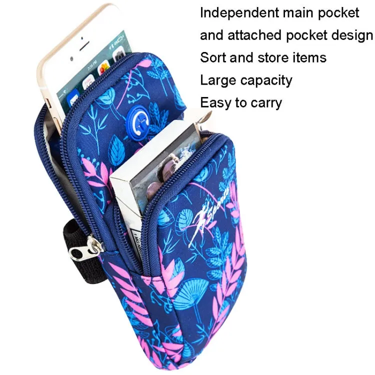 BO28 Running Mobile Phone Arm Bag Outdoor Wrist Bag(Cyan)