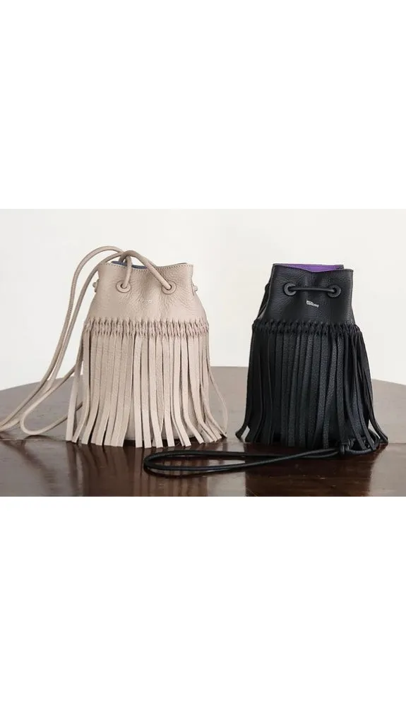 Boutique Ordinaly<br> Fringe Drawstring Shoulder Bag