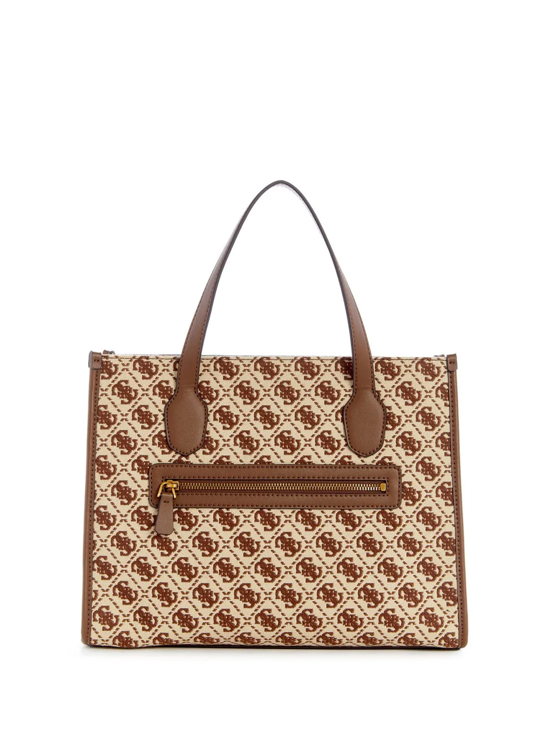 Brown Logo Izzy Tote Bag