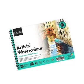 BRUSTRO Artist Watercolour Pad 25% Cotton