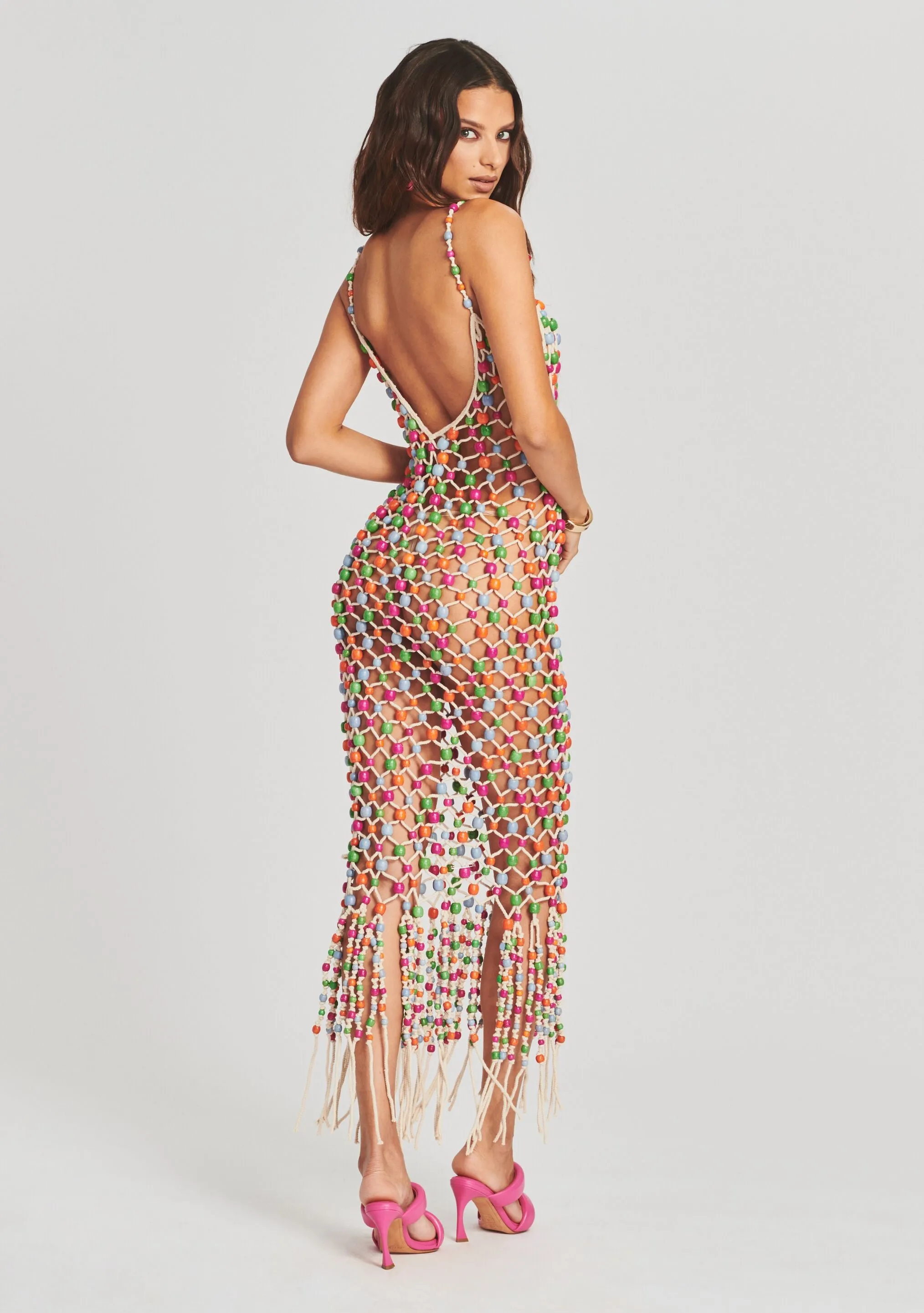 Calypso Beaded Fringe Dress