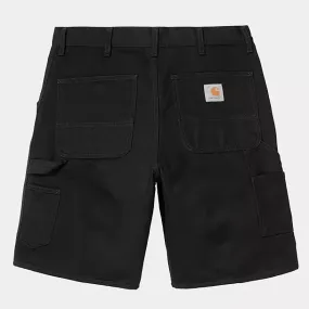 Carhartt WIP - Single Knee Short - Black Rinsed