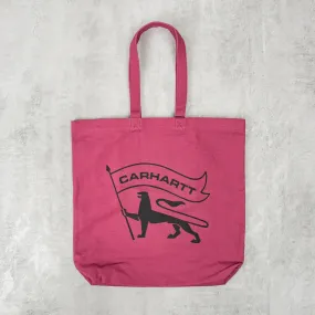 Carhartt WIP Stamp Tote - Dusty Fuchsia / Black