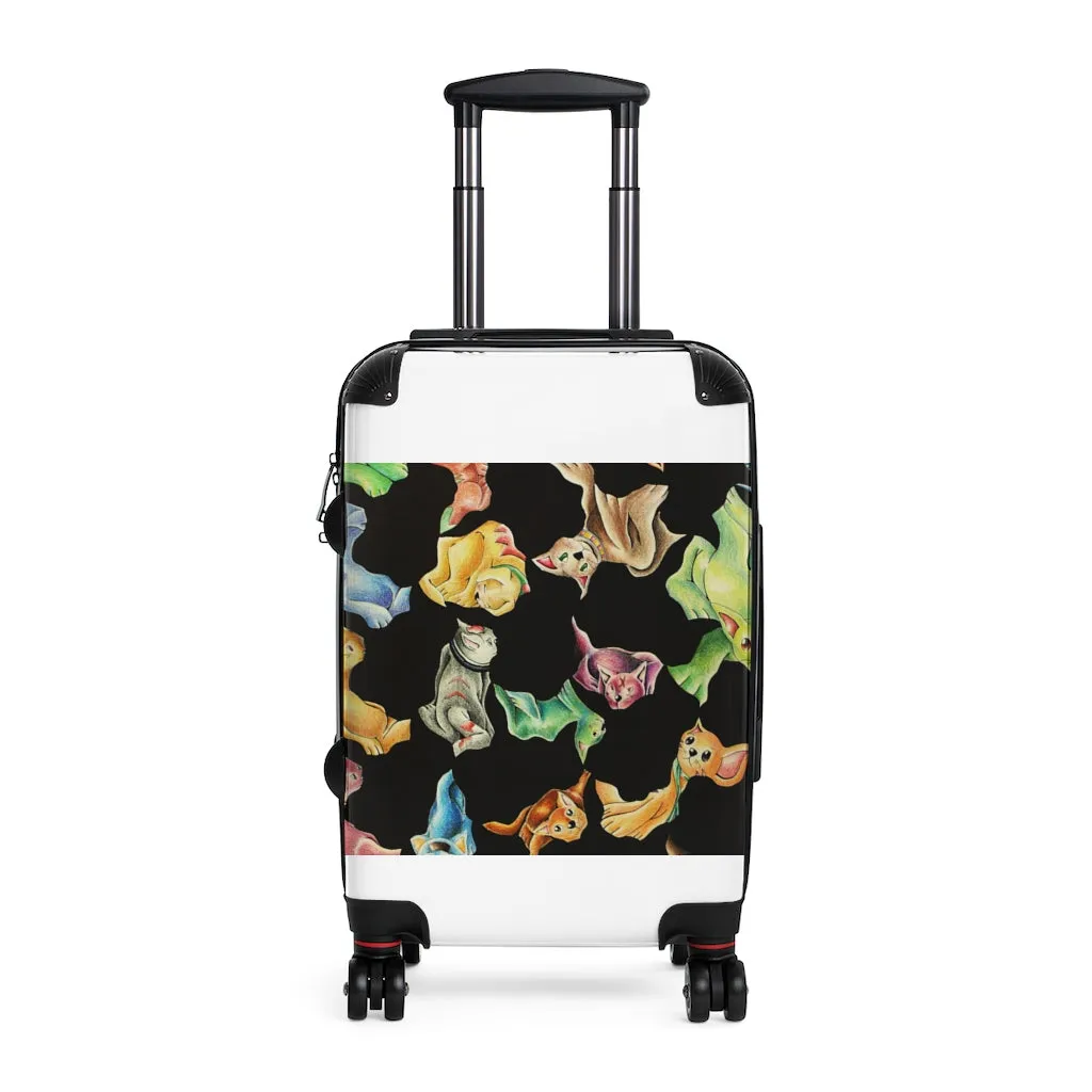 Cat Pattern Cabin Suitcase