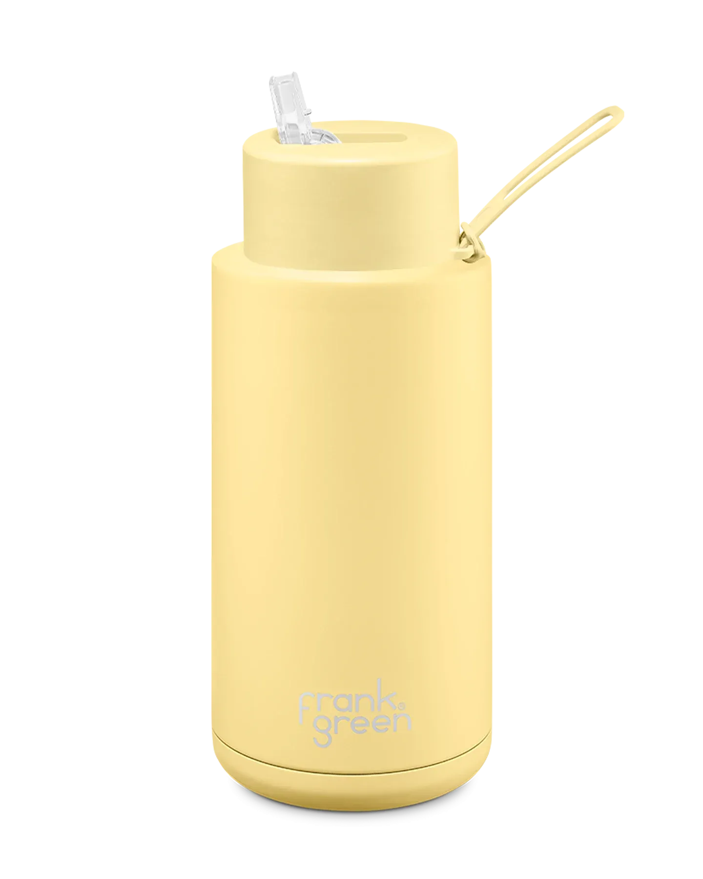 Ceramic Reusable Bottle 34oz 1Lt -Buttermilk