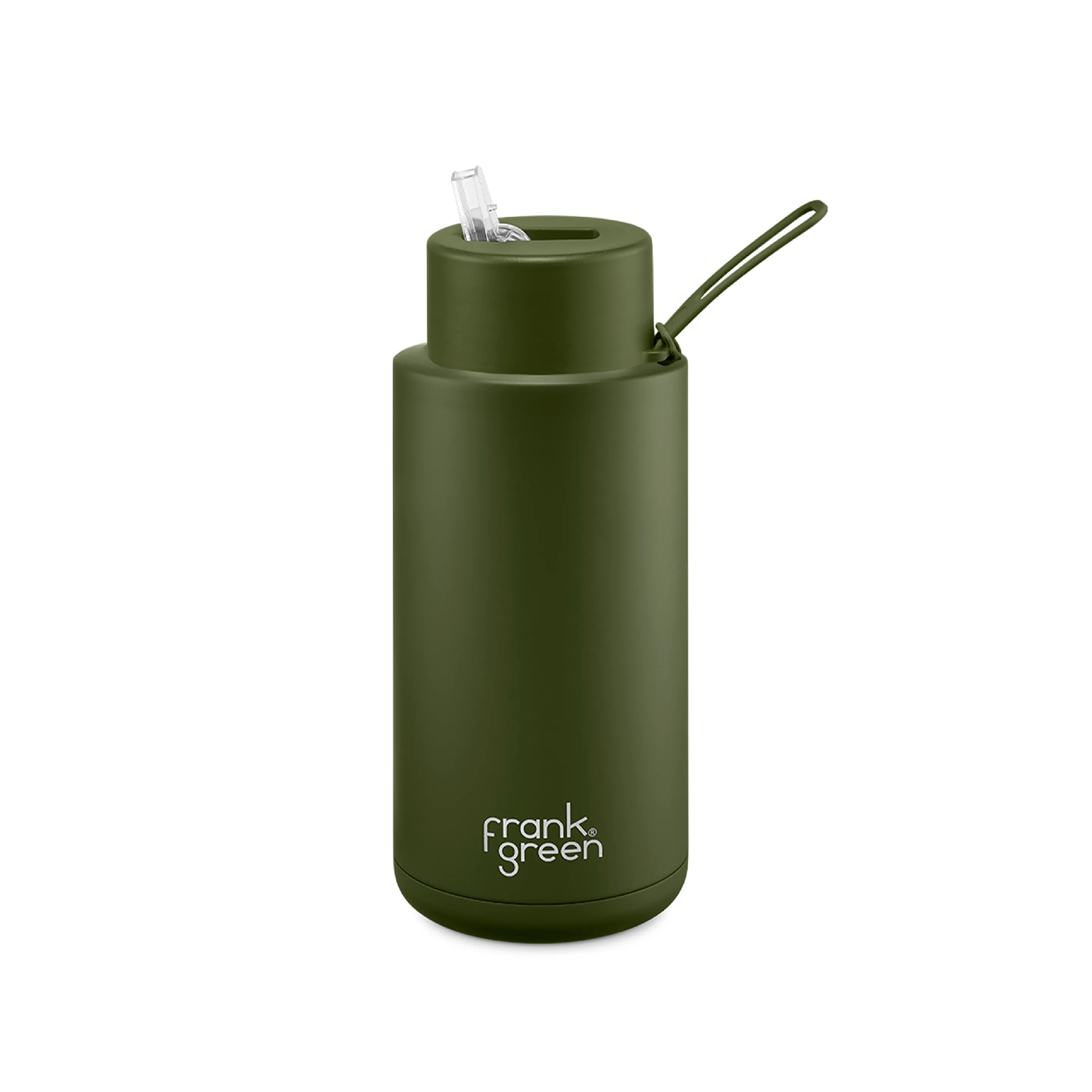 Ceramic Reusable Bottle 34oz - Khaki