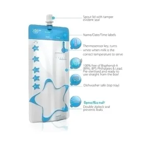 Cherub Baby Thermosensor Reusable Breast Milk Bags