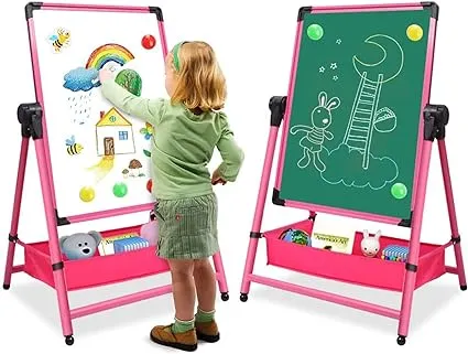 Children's Folding Easel Double-Sided Art Board