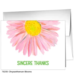 Chrysanthemum Blooms, Greeting Card (7820B)