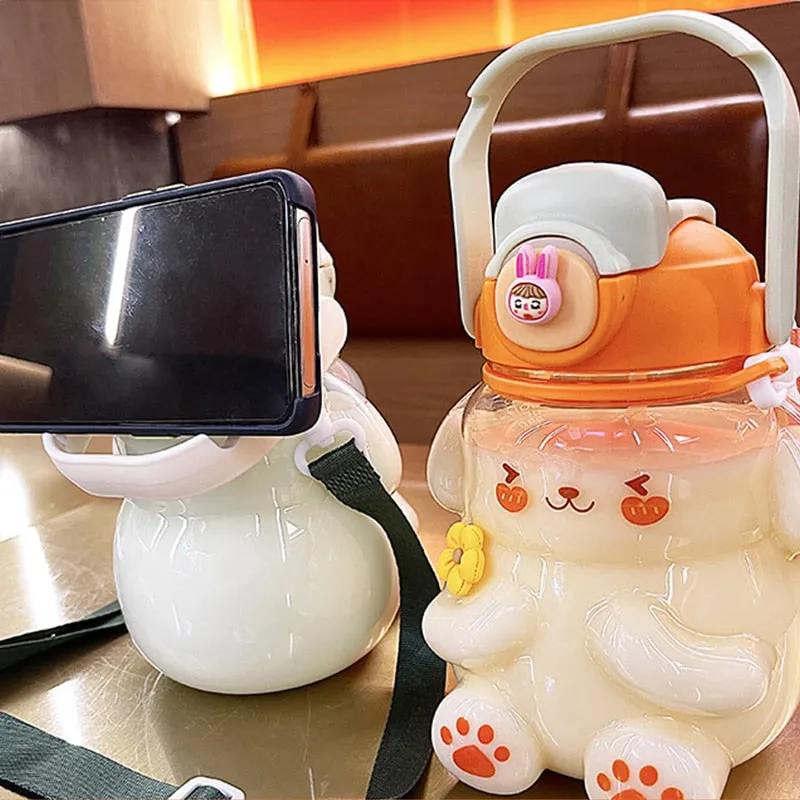 Clear Bunny Water Bottle