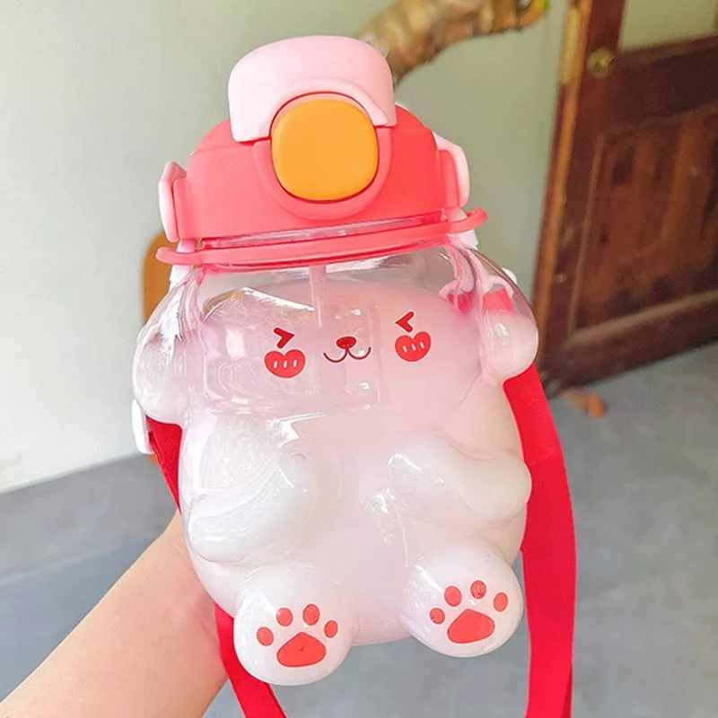 Clear Bunny Water Bottle