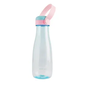 Clear Water Bottle with Pastel Silicone Holder