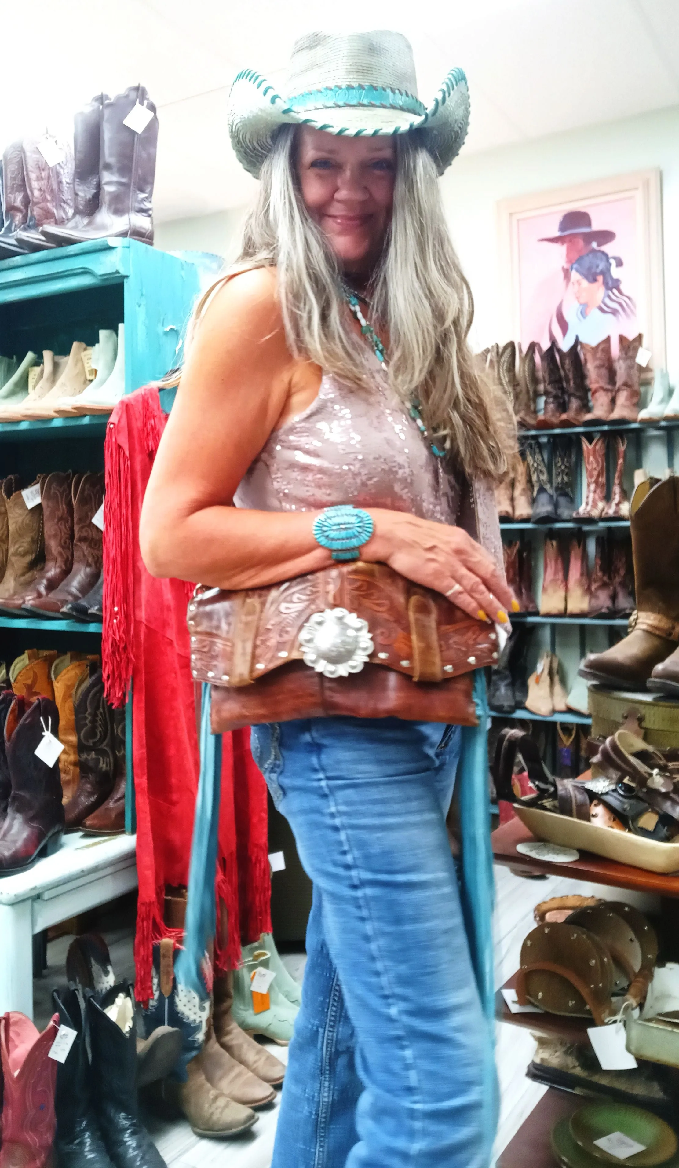 Clutch Cowboy Boot Purse CL16