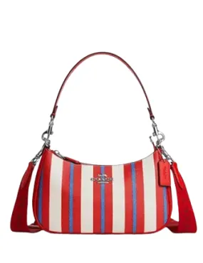 Coach Teri Shoulder Bag With Stripe Print